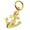 [P2357] - Gold Plated 'Marine Anchor' Pendant