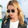 3pcs/set High Quality Rectangle Sunglasses Women Metal Frame Glasses Vintage Square Sun Glasses for Men Shades Female Eyewear