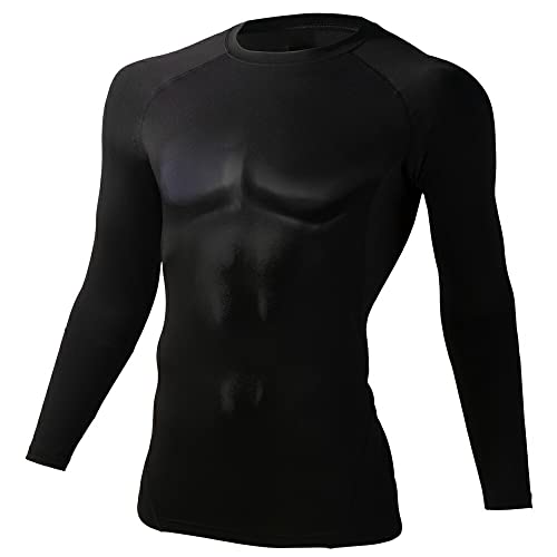 [G-Dragon] Cool-touch Long-sleeve Compression Innerwear 75174 by Jichodo, Size LL, 44 Black