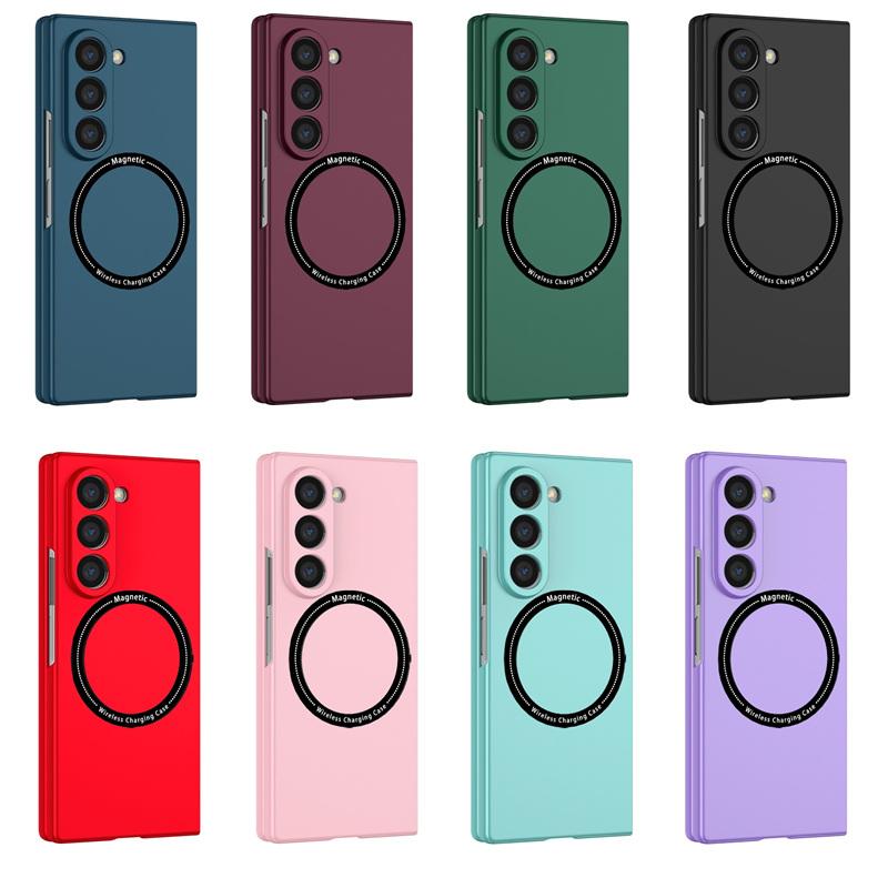 Magnetic Ultra Thin Hard PC Folding Phone Case for Samsung Galaxy Z Fold 7 6 5 4 3 Wireless Charging Shockproof Cover