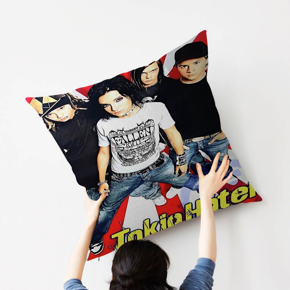 Билл Каулитц Том Tokio Hotel Классический Счастливый Дракон Наволочка Чехол для Подушки на Диван Украшение для Комнаты Подарок для Детей