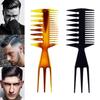 Men Comb Oil Hairdressing Wide Wave Teeth Styling Comb Afro Tail Pick Hair Texture Hairbrush Barbershop Professional Accessories