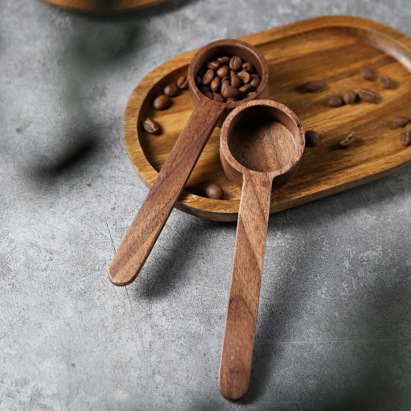 Wood Coffee Spoon 8g 10g Coffee Bean Measuring Spoon Wooden Tea Coffee Scoop  Sugar Spice Measure Spoon Coffee Tools Accessories