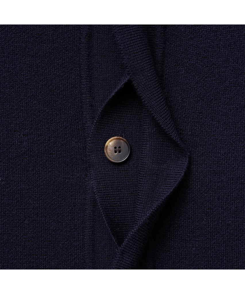 Iolo Merino Wool A-One Knit Jacket_Dark Navy