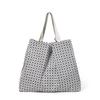 2023 Autumn Geometric Diamond Silicone Tote Bag - Large Capacity Women's Commuter Shopping Bag