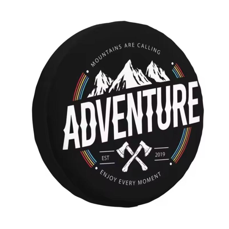 1 шт. Автомобильный чехол на запасное колесо из ПУ-кожи Go Wild Adventure Campfire Для Toyota Honda Suzuki Jimny Jeep Защитные чехлы для колес Аксессуары
