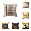 Тыквенный алфавит на тему Хэллоуина Подушка Чехол для дивана Подушка для праздника Подарок Украшение для вечеринки Домашний декор