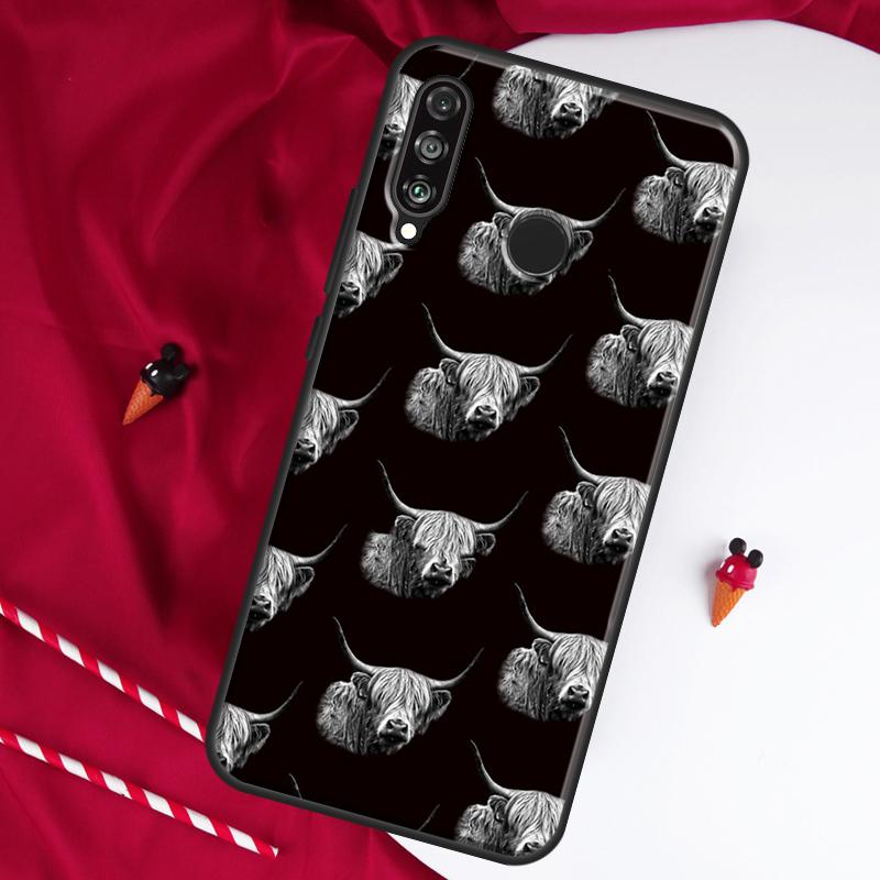 Шотландские коровы Для Huawei Nova 12i 11i 8i 12s 9 10 SE Y90 Y60 Y70 Y72 Y61 Y91 P20 P40 P30 Lite P60 Pro Чехол