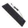 Keyboard 108 Key Spanish USB Wired Portable Foldable Quiet Waterproof Dustproof Silicone Keyboard