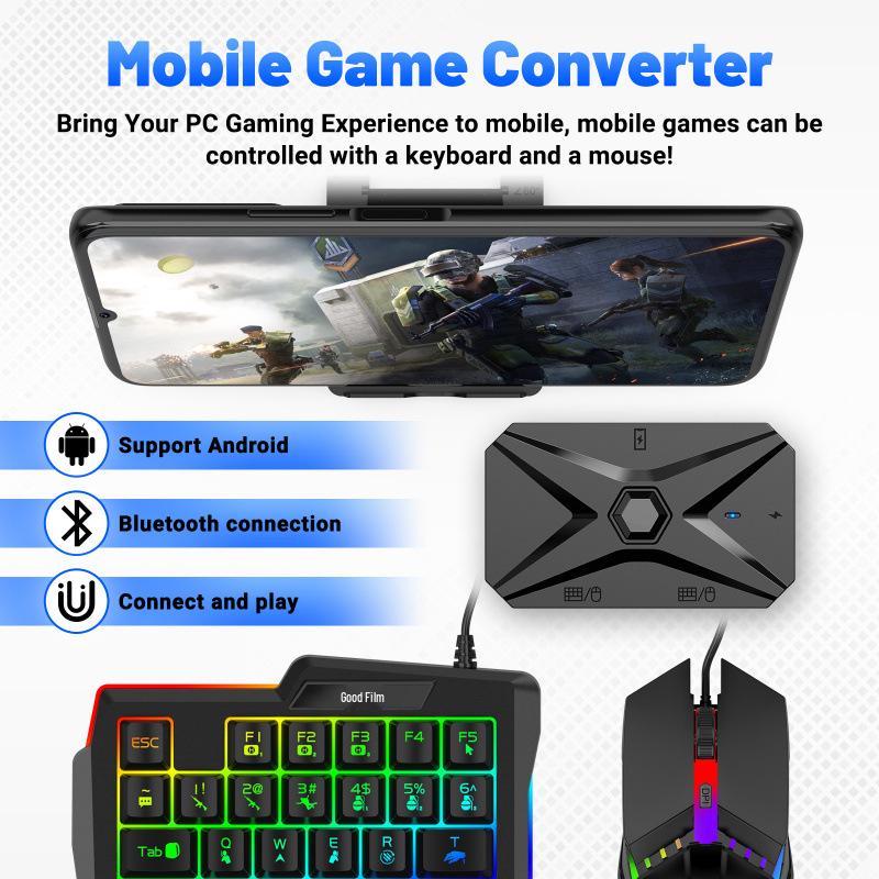 Gaming Mobile Keyboard & Mouse Adapter for PUBG