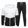 Spring Autumn Men Tracksuit Casual Set Mens Joggers Hooded Sportswear Jackets Pants 2 Piece Sets Hip Hop Running Sports Suit