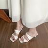 962-2 Шлепанцы-сандалии Femme Fatale На одной полоске С мягкой подошвой Летние шлепанцы Сандалии на высоком каблуке