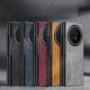 Ретро-стиль Мягкое на ощупь Натуральная кожа Овчины Матовый Чехол Для Honor Magic V5 V3 V2 Задняя сторона Защита от отпечатков пальцев Защита от падений Жесткий Чехол