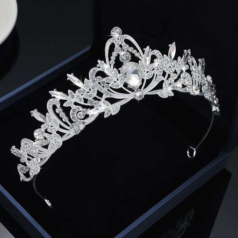 Bridal Headwear Gold-Colour Women'S Full Of Classical Temperament Wedding Crown Girl Birthday Dazzling Tiaras