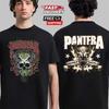 Футболка с датой тура группы Pantera 2025, двусторонняя, V02 The Family, Подарок фанату, Унисекс