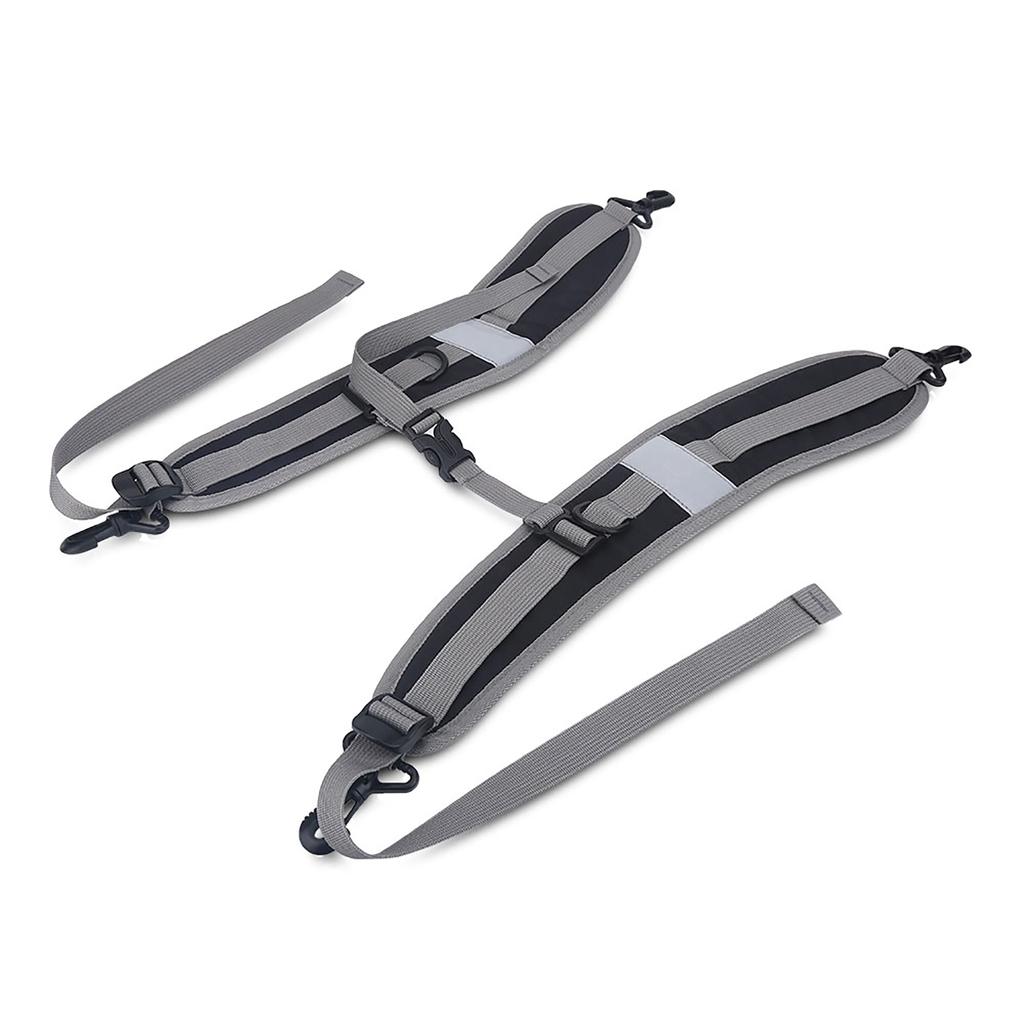 Нейлоновый рюкзак с регулируемыми плечевыми ремнями, поясом, запасными частями, аксессуарами (Черный + серый)