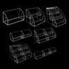Clear Display Risers Stand 1 2 3 Tiers Makeup Organizers Acrylic Display Shelf with Dividers Dresser Display Stand