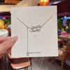 Korean Light Luxury Niche Letter B Titanium Steel Necklace - Versatile, Flashy, Full Diamond Clavicle Chain