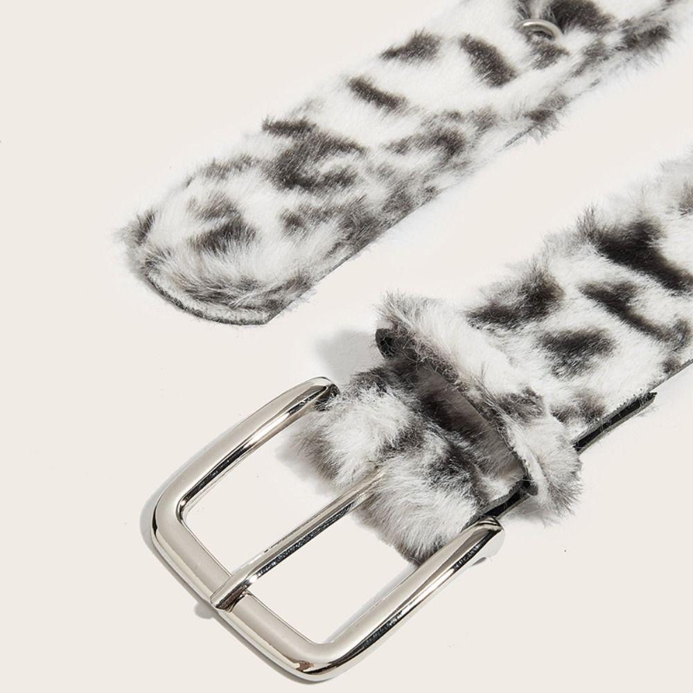 Trend Women's Belt Leopard Print Adjustable Waist Belt Pin Buckle Waistband Jeans Accessories