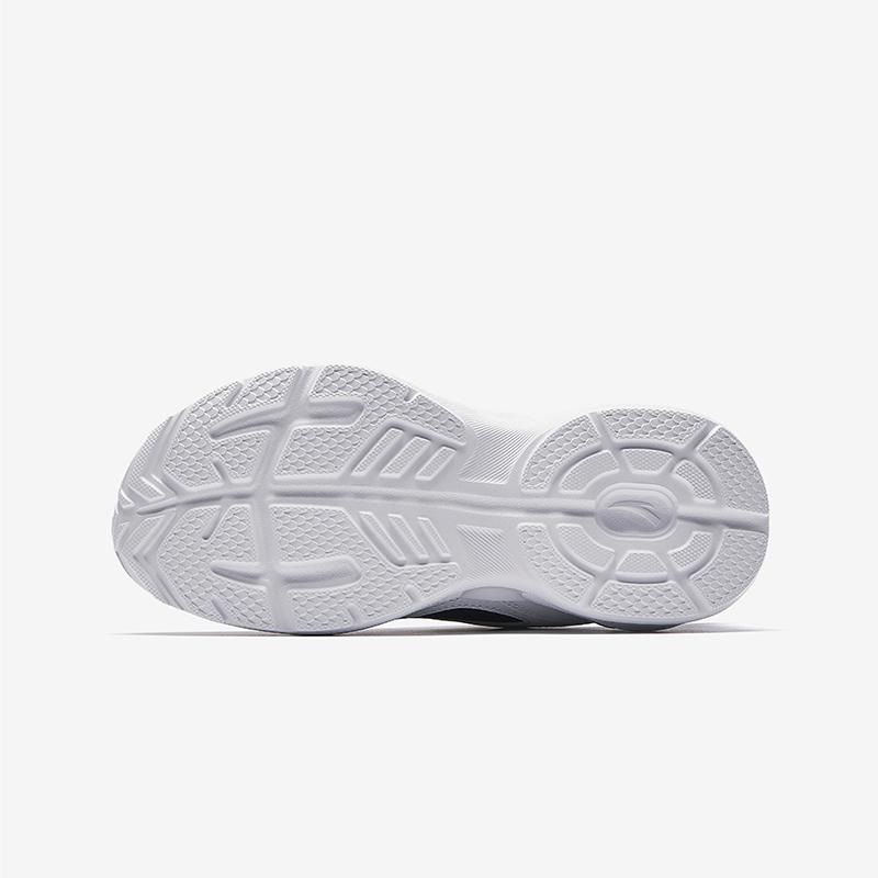 Anta Kids Synthetic Leather Fabric Trendy Versatile Lightweight Shock Absorbing Low Top Running Shoes Men Running Shoes Blue White A22445577N-2