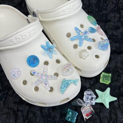 Blue Secret, ракушка-звезда, аксессуары для пряжек для обуви с отверстиями, декоративные цветы для обуви, новые стили, украшения для верха обуви, украшения для обуви с отверстиями