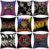 Наволочка KISS Rock & Roll All Nite Party Наволочка для подушки 40x40 Декоративная наволочка Короткий плюш Дакимакура для автомобиля Подарок для группы