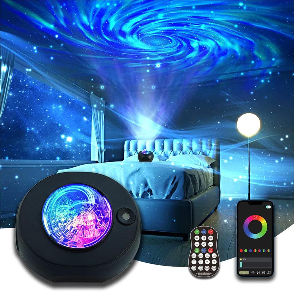 Умный проектор Galaxy Star, управление через приложение, Bluetooth Speark, светодиодный красочный проектор звездного неба, ночная лампа, пульт дистанционного управления для спальни, подарки для детей