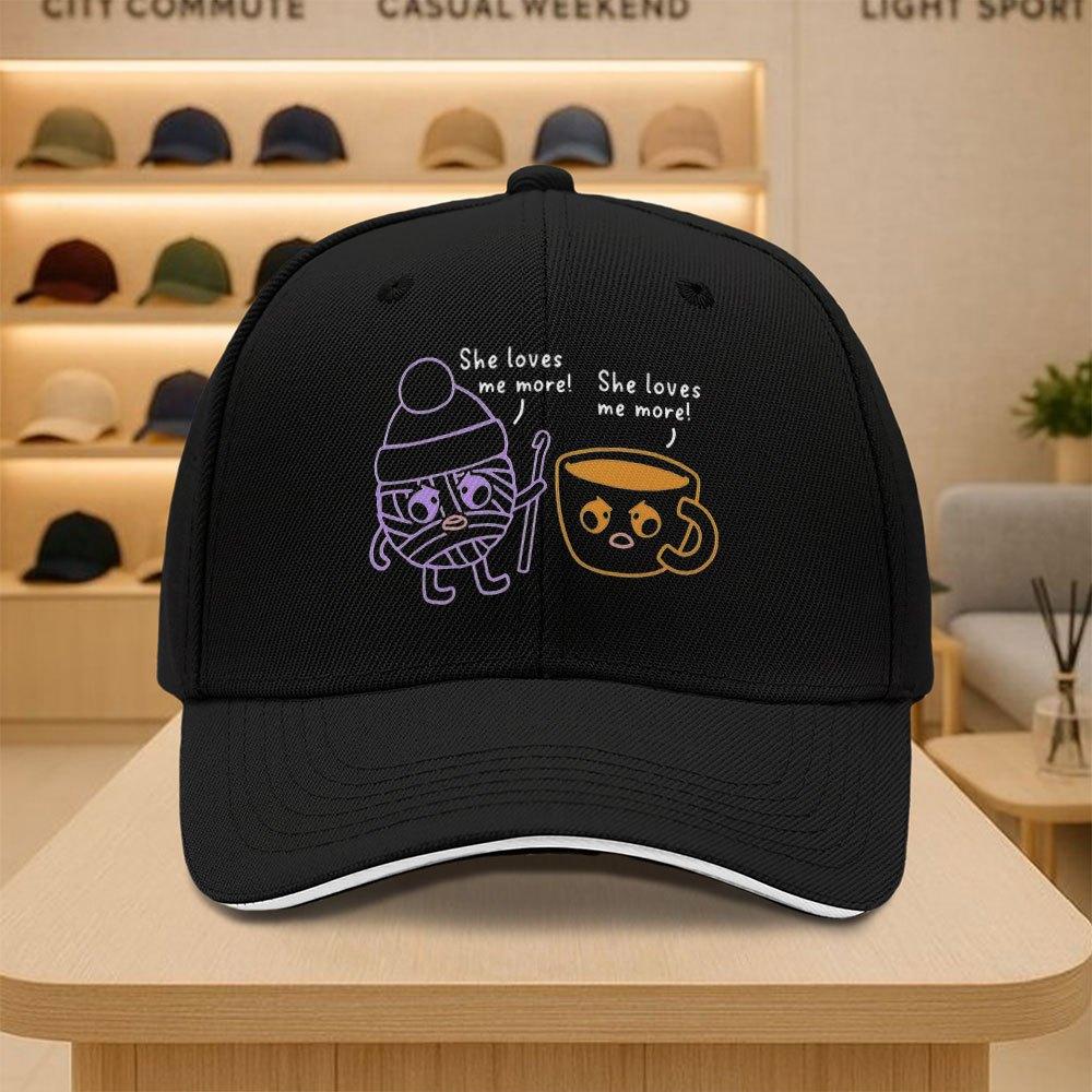 Crochet Yarn Coffee Lover Meme Baseball Cap Funny Graphic Polyester Casual Adjustable Adult Hat