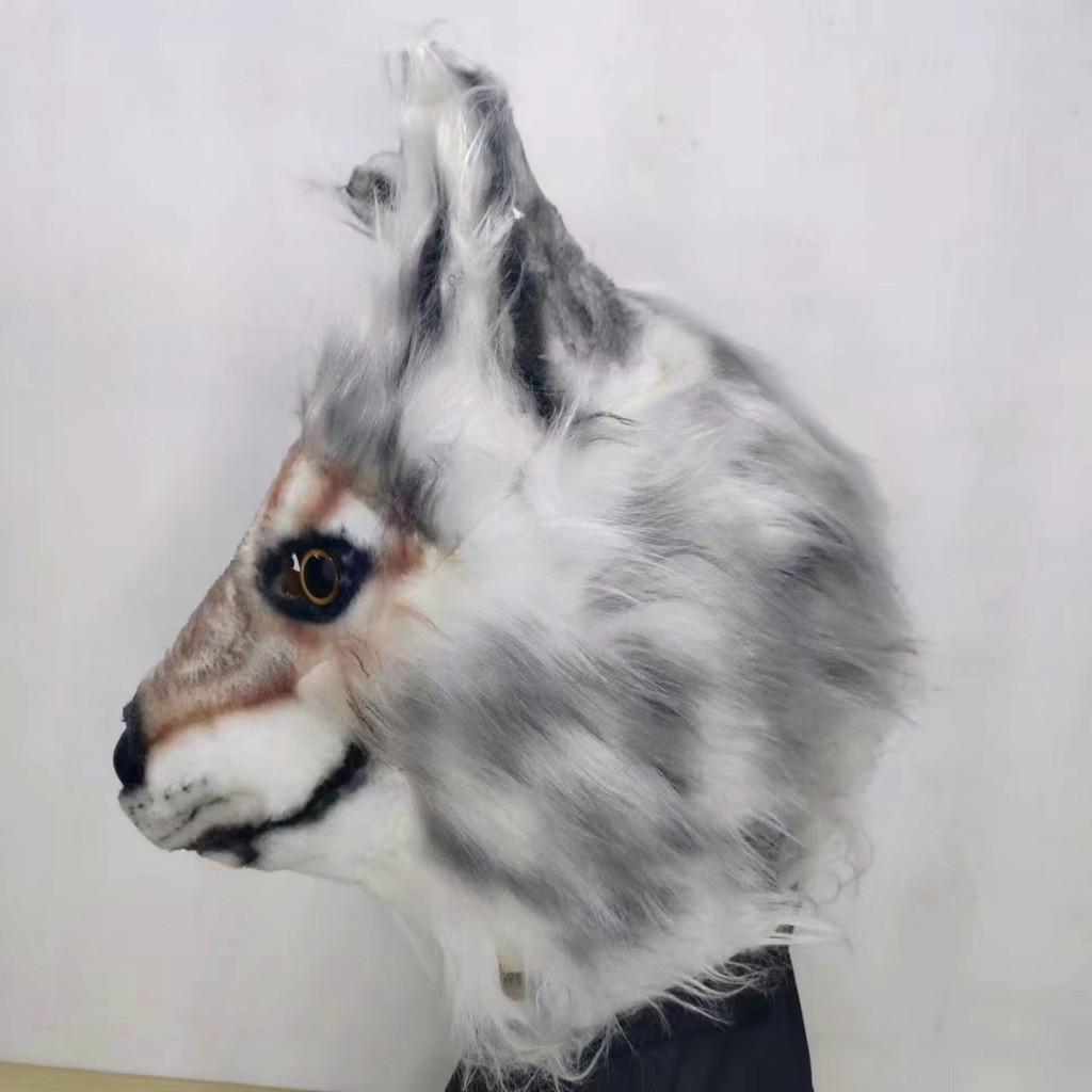 Смешная маска волка-собаки плюшевая латексная костюмный реквизит для вечеринки на Хэллоуин и ролевых игр