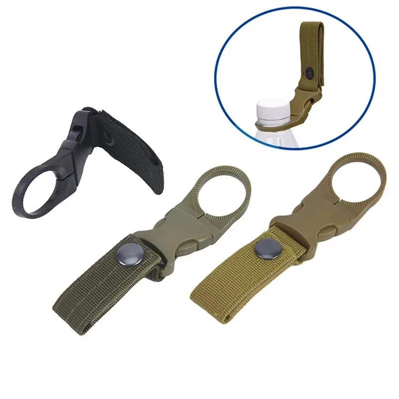 1/2/3Pcs Webbing Buckle Hook Water Bottle Holder Clip Outdoor Nylon Climb Carabiner Belt Backpack Hanger Camp