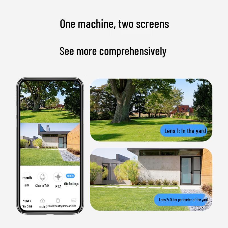 Konka 8MP Outdoor Dual-Lens WiFi Security Camera CN plug (adapter included)