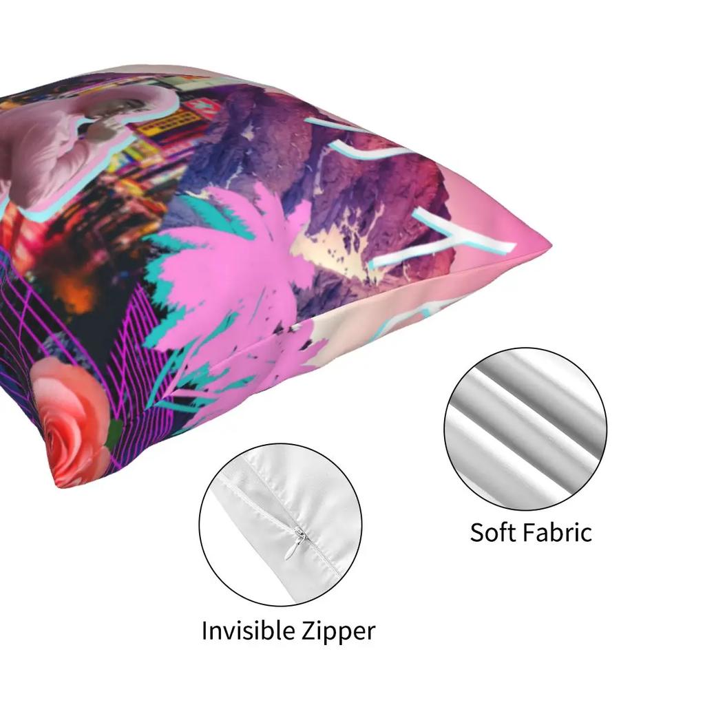 Розовый парень Вейпорвейв Грязный Фрэнк Наволочка Принт Ткань Наволочка для подушки Украшения Наволочка Чехол для подушки Сиденье Оптом