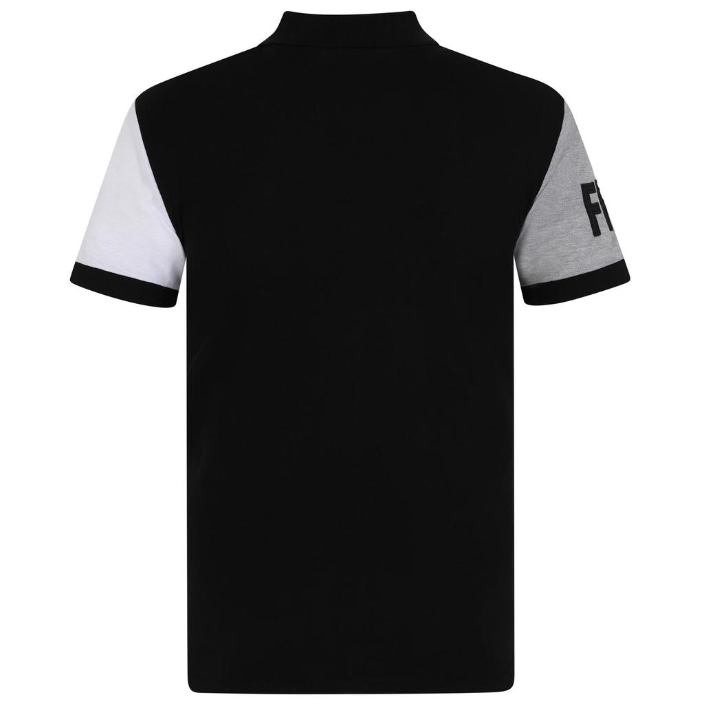 Fulham FC Mens Contrast Sleeves Polo Shirt