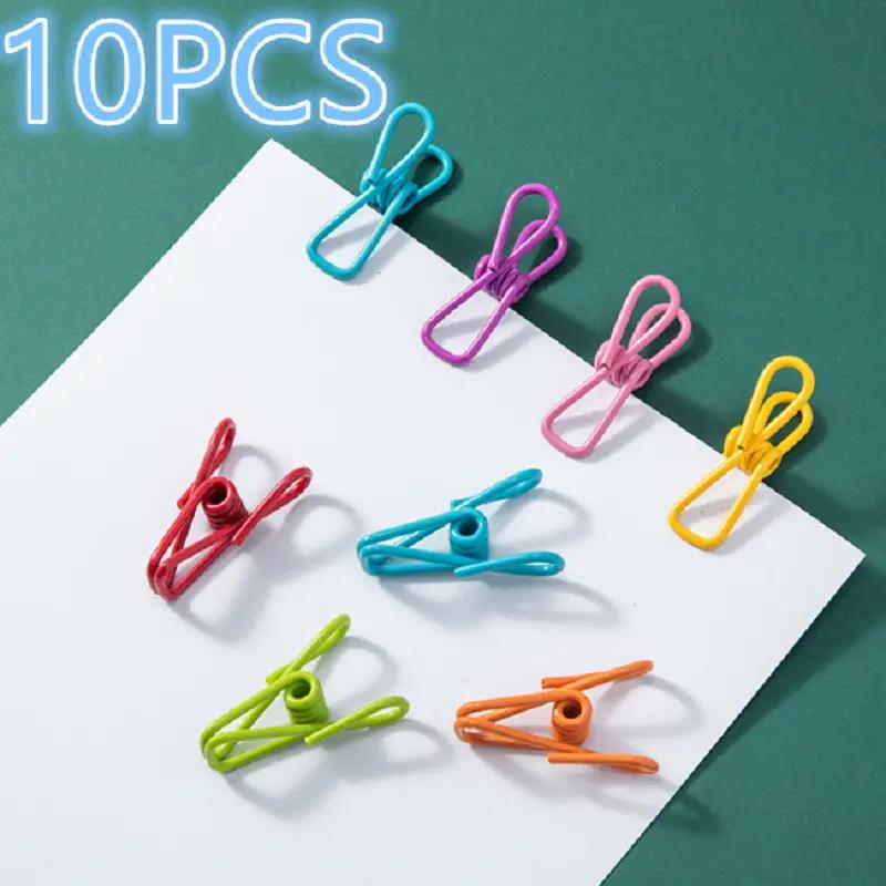 10Pcs Clothespins Hanging Pegs Clips Plastic Hangers Racks Laundry Clothes Pegs Clamps Towel Clips Home Storage Hooks