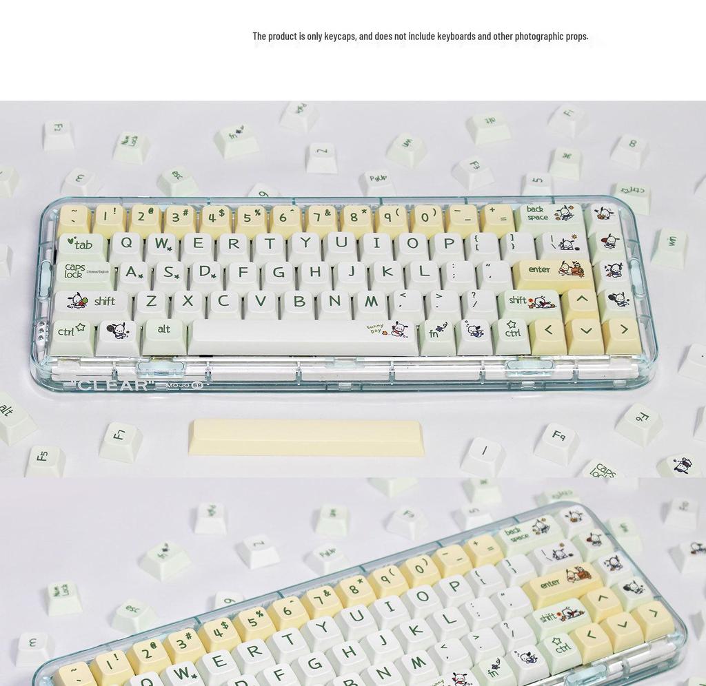 Набор кейкапов XDA PBT - Узор 'Собачка Пача', Сублимационная печать, Японский/Русский.