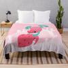 Cartoon Strawberry Theme Blanket Bedroom Soft Flannel Blanket Lunch Break Blanket