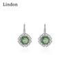 Женские серьги из медного сплава с цирконом Lindon - Серьги-подвески в подарок на свадебную вечеринку