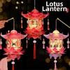 Glowing DIY Craft Material Kit PVC Handheld Lantern Mid-Autumn Festival Lantern  Home Decor