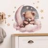 Fun-e38 Cartoon Goodnight Bear Stars Moon Children's Room Home Beautification Decorative Wall Stickers