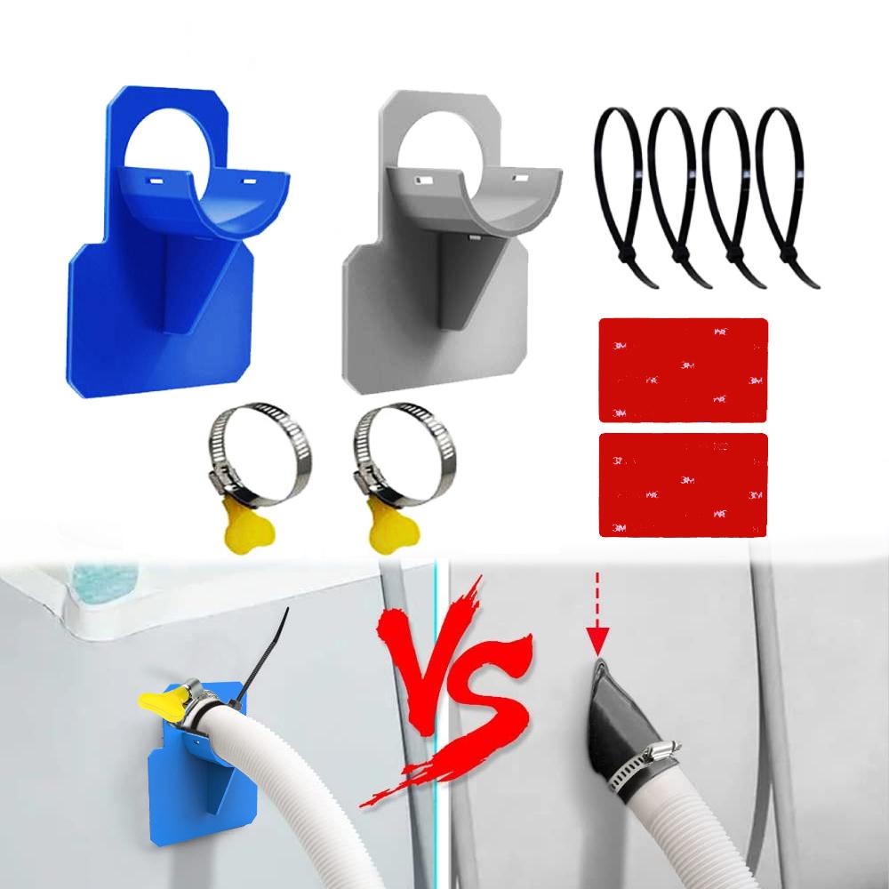 Поддержка трубы бассейна Кронштейн для поддержки шланга с лентой и кабельными стяжками Хомуты для шланга из нержавеющей стали для предотвращения провисания трубы