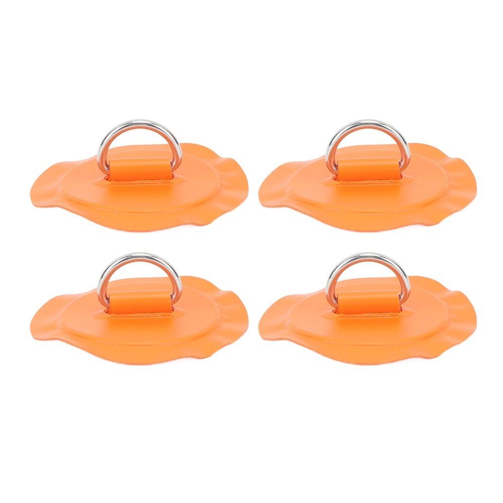 4PCS Round D Ring Patch 3.1 Inch Kayak D Ring for Surfboard Stand Up Paddleboard