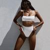 Women's Bikini High Waisted  Two Piece Swimsuit Sling Swimwear