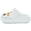Crush Clog Pastry Party EVA Exquisite Cute Crush Art Realm Puff Shoes Unisex White