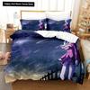 Новый комплект постельного белья с 3D-принтом для девочек в стиле аниме «Каваи» и «Шарлотта», односпальная кровать размера «queen-size», комплект постельного белья для взрослых и мальчиков, пододеяльники