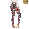 Womens Doodle Love Prints Stretch Yoga Leggings Fitness Running Gym Sports Active Pants