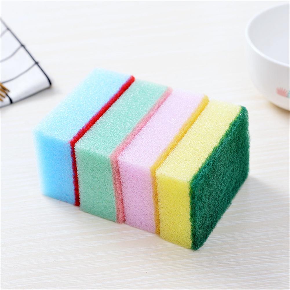 10pcs Set Durable Cleaning Sponge Kitchen Tool for Dishes Bowl Pot Pan