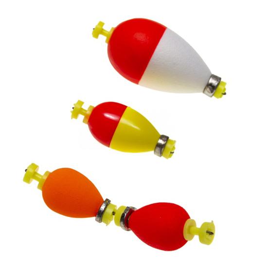 10/16Pcs EPS Foam Long Casting Lightweight Fishing Float with Weights High Visibility Buoyancy Ball