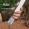 Multifunctional Quenched Steel Ruler: High Manganese, Thickened, Self-Defense, Stainless Straightedge