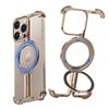Oatsbasf Минималистичный Безрамочный Чехол для Телефона для iPhone 16 Pro Max С Беспроводной Зарядкой Magsafe Металлическая Рамка Менее Тонкий Бампер