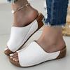 Летняя обувь Женские сандалии Большие размеры Классика Slip On Тапочки Женские туфли на танкетке Базовая обувь для женщин Zapatos De Mujer
